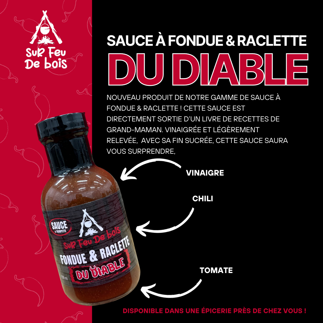 Sauce fondue & raclette Du Diable 250ml